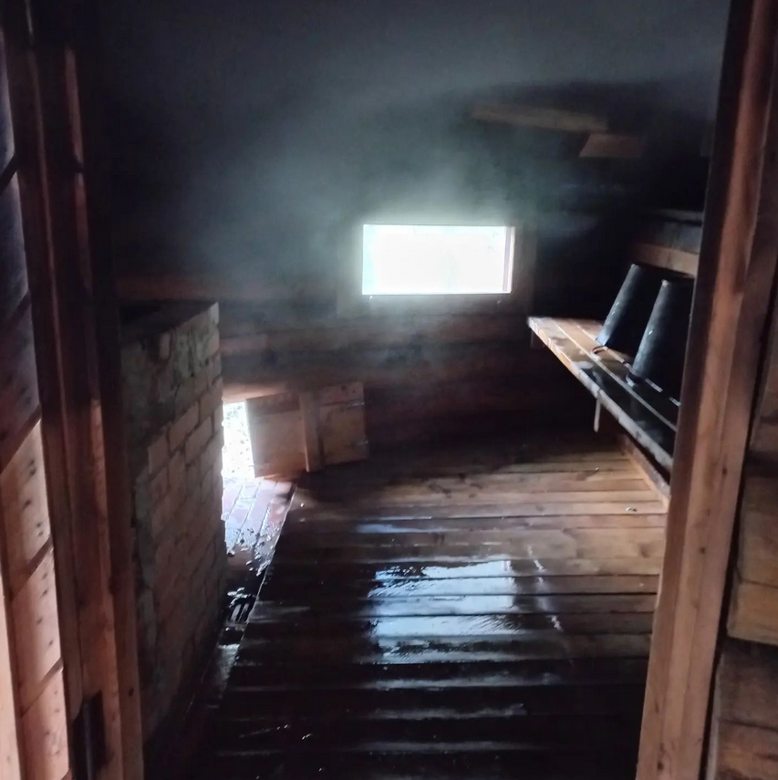 La smoke sauna del Gran Bosco